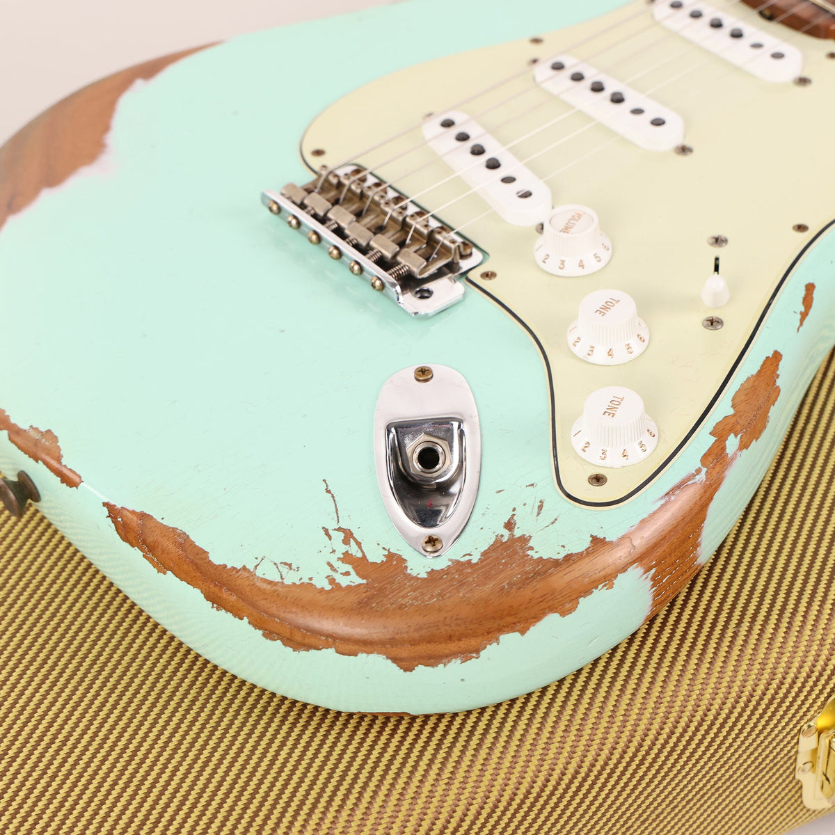 Fender Custom Shop NoNeck 50s Stratocaster Music Zoo Exclusive Heavy Relic Surf Green — 9