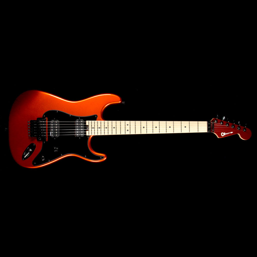Used Charvel Custom Shop So Cal 2H Electric Guitar Candy Tangerine with Matching Headstock — 2