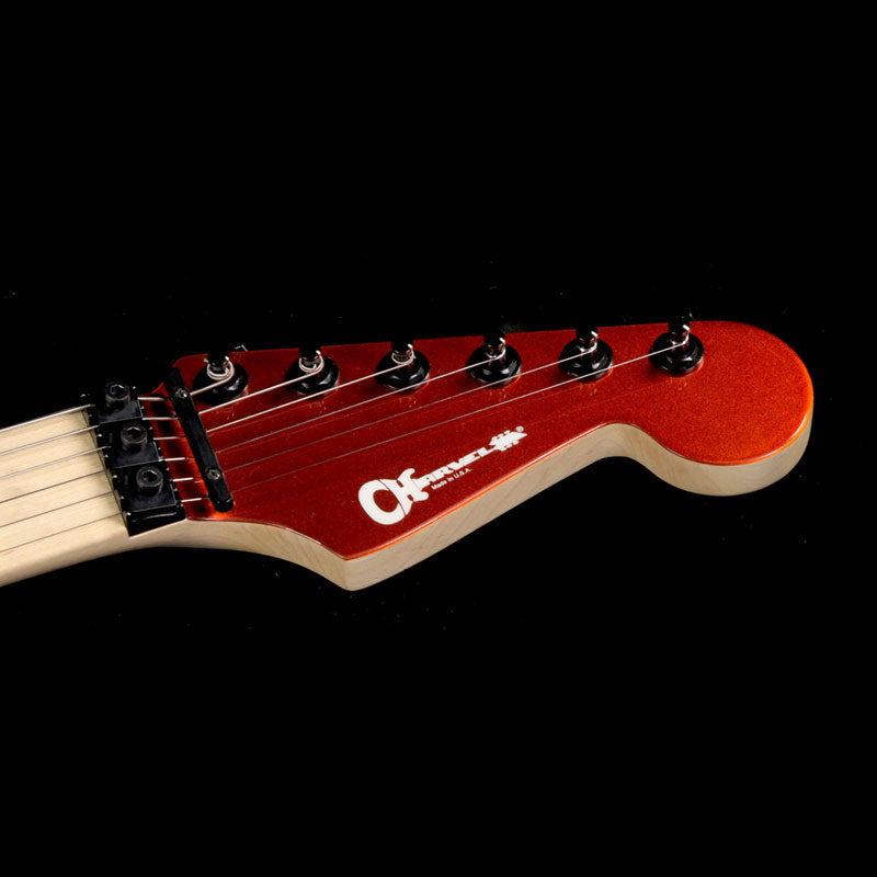 Used Charvel Custom Shop So Cal 2H Electric Guitar Candy Tangerine with Matching Headstock — 4