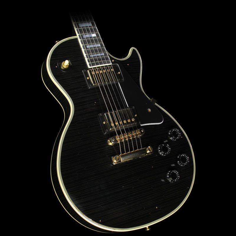 Used Gibson Custom Shop Zoo Select Les Paul Custom Electric Guitar Ebony with In-House Aging — 1