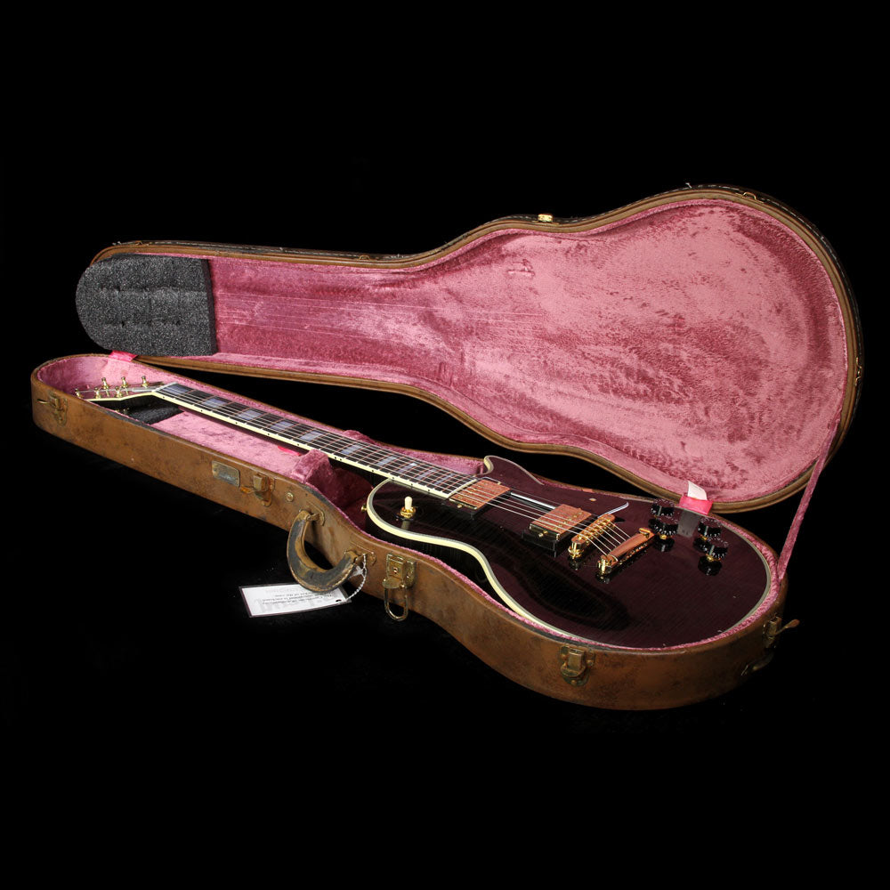 Used Gibson Custom Shop Zoo Select Les Paul Custom Electric Guitar Ebony with In-House Aging — 5