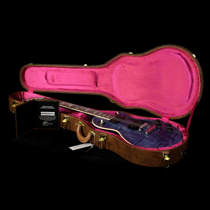 Gibson Custom Shop Made 2 Measure Les Paul Standard Electric Guitar Blue Denim
