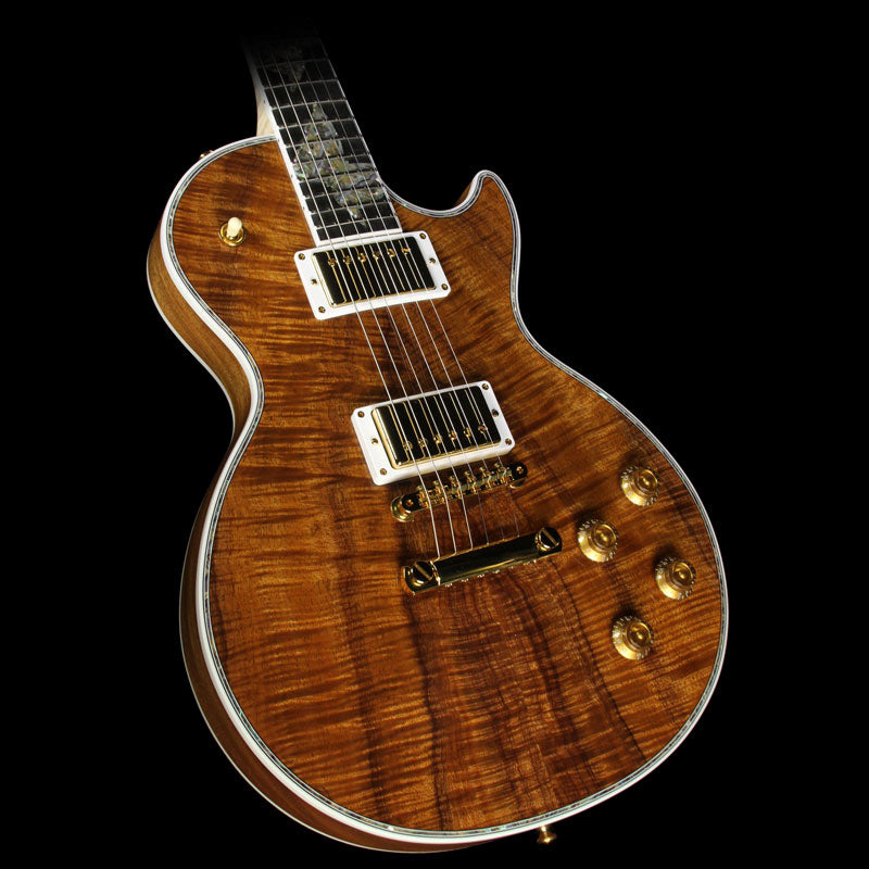 Gibson Custom Shop Les Paul Ultima Koa With Butterfly Inlays Electric Guitar Natural — 1
