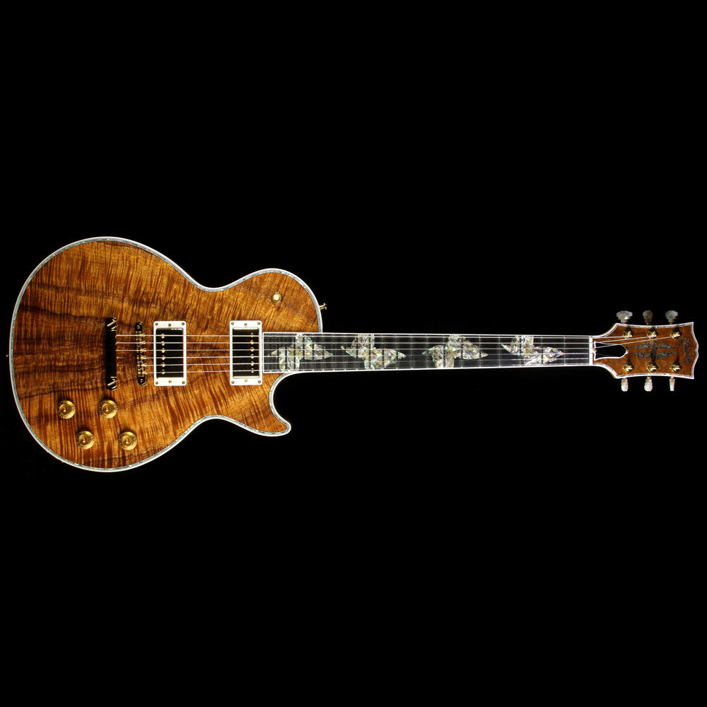 Gibson Custom Shop Les Paul Ultima Koa With Butterfly Inlays Electric Guitar Natural — 2