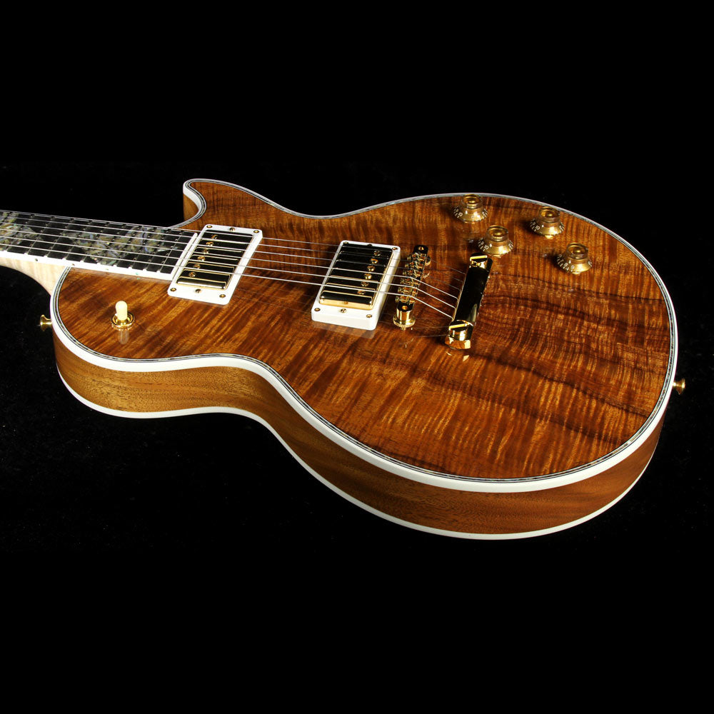 Gibson Custom Shop Les Paul Ultima Koa With Butterfly Inlays Electric Guitar Natural — 5
