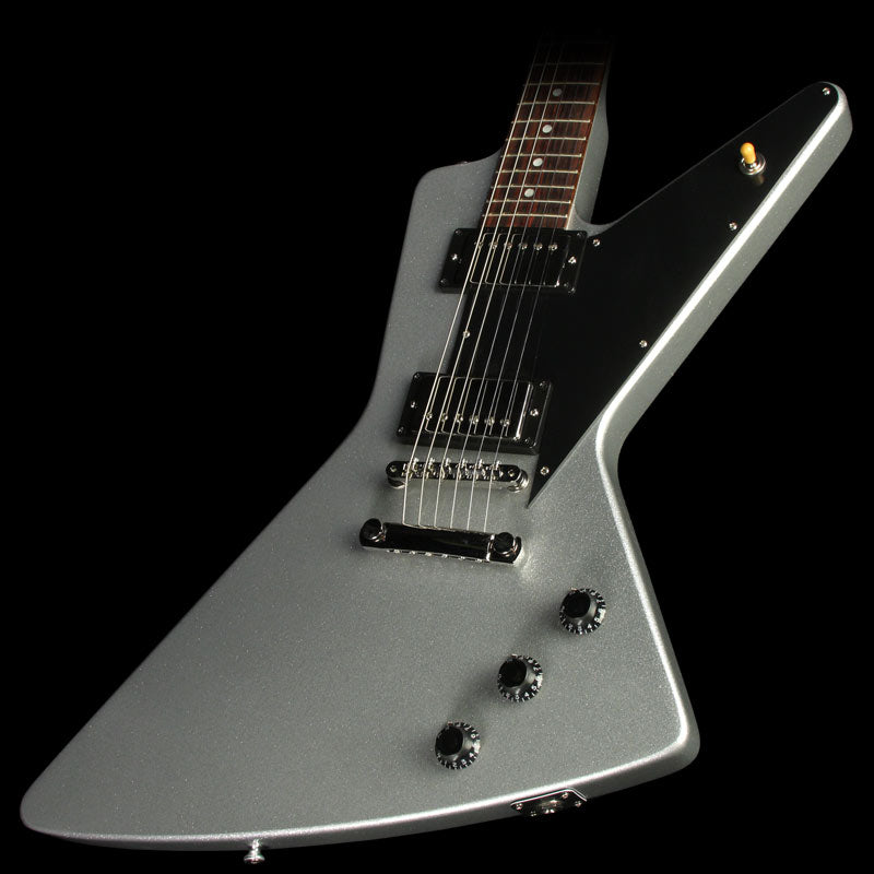 Used Gibson Custom Shop Made 2 Measure Mahogany Futura Electric Guitar Silver Sparkle — 1