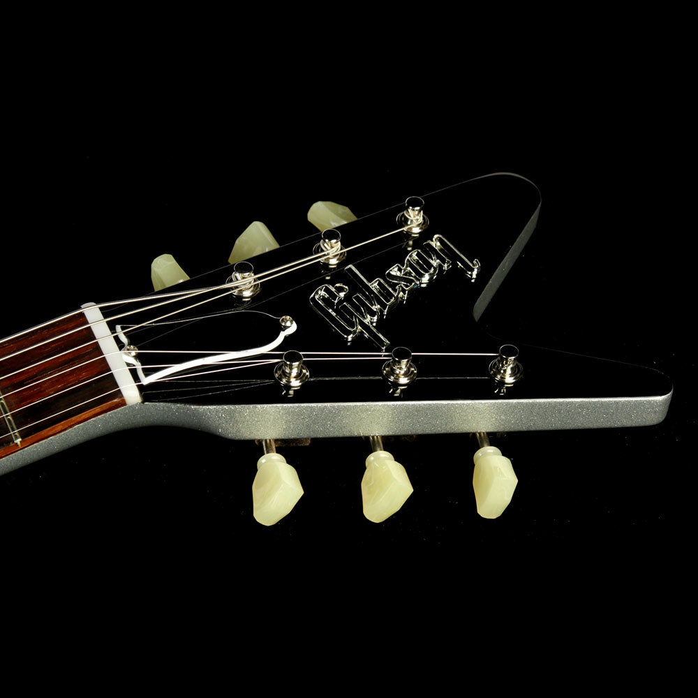 Used Gibson Custom Shop Made 2 Measure Mahogany Futura Electric Guitar Silver Sparkle — 4