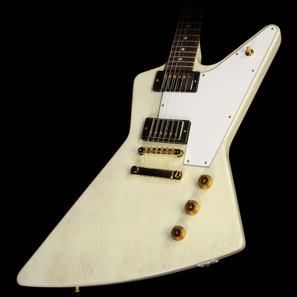 Used Gibson Custom Shop Zoo Select '58 Mahogany Explorer Electric Guitar TV White