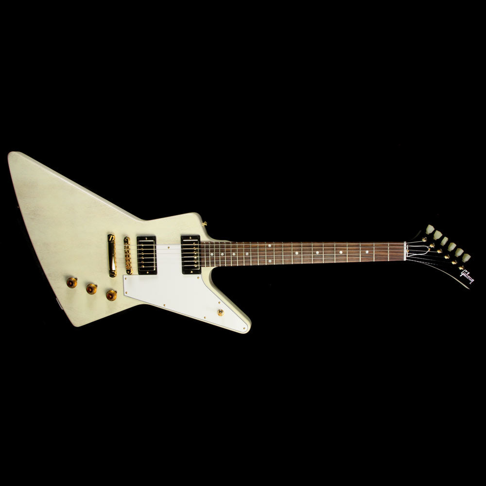 Used Gibson Custom Shop Zoo Select '58 Mahogany Explorer Electric Guitar TV White — 2