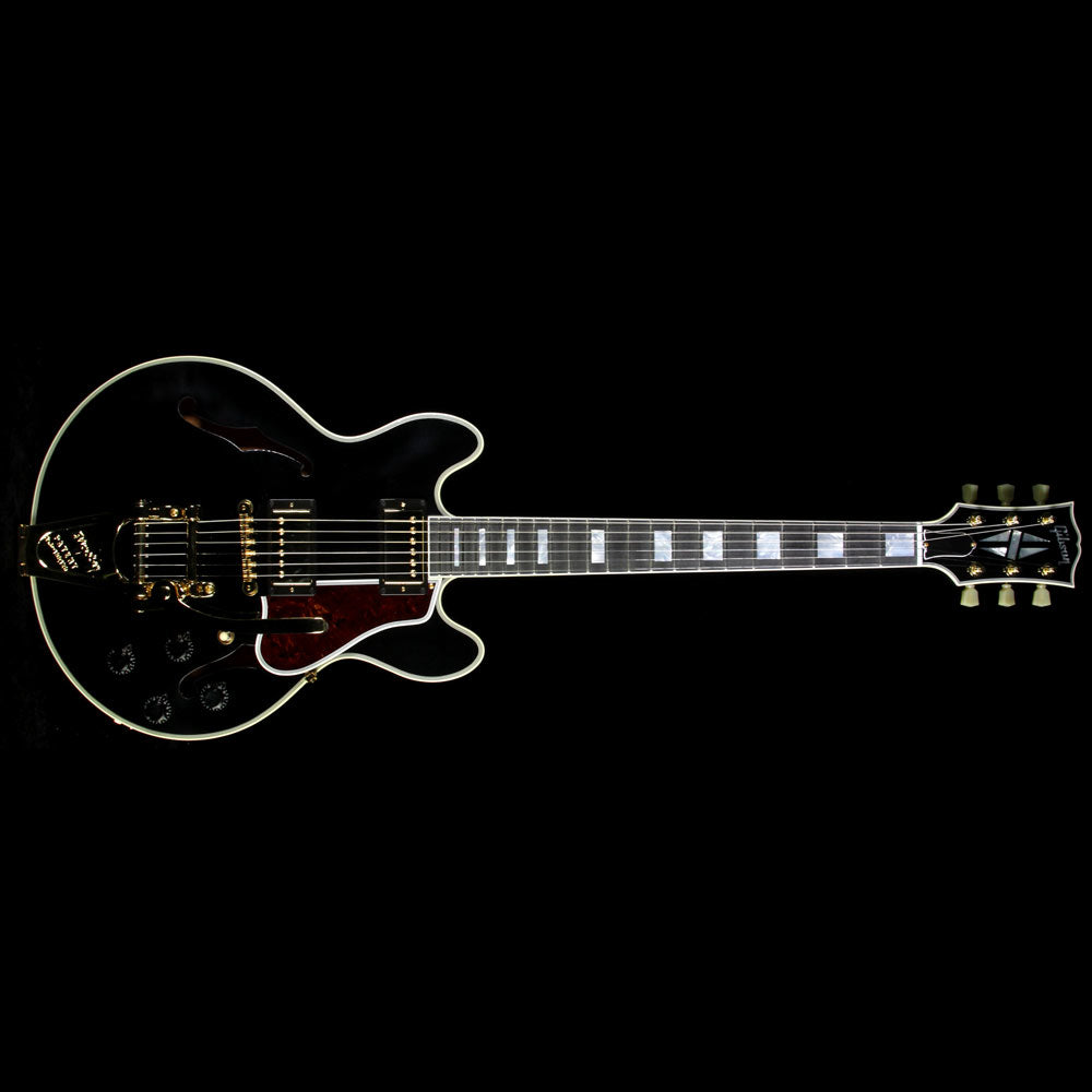 Gibson Custom Shop CS-356 Electric Guitar Ebony with Bigsby Tailpiece — 2