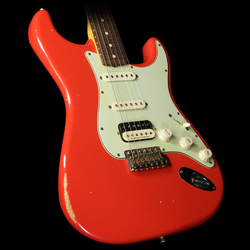 Used 2013 Fender Custom Shop Wildwood 10 '61 Stratocaster Relic HSS Electric Guitar Fiesta Red — 1