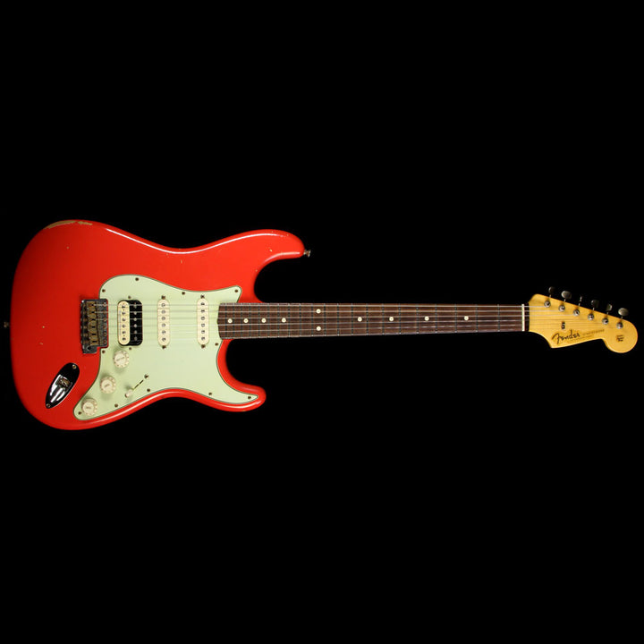 Used 2013 Fender Custom Shop Wildwood 10 '61 Stratocaster Relic HSS Electric Guitar Fiesta Red