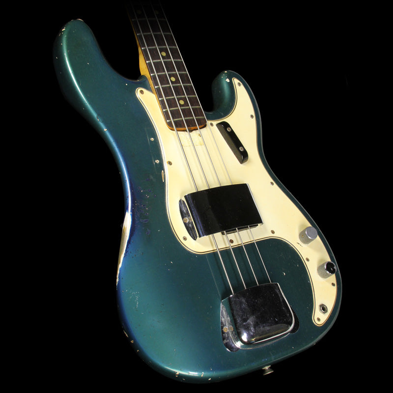 Used 1966 Fender Precision Bass Electric Bass Lake Placid Blue