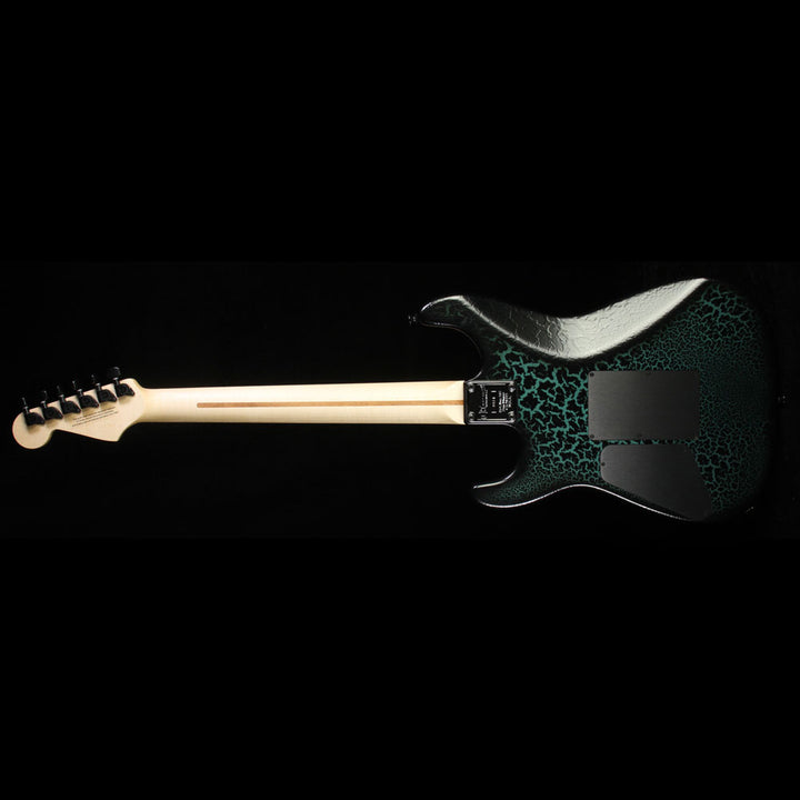 Charvel Custom Shop San Dimas 2H Electric Guitar Textured Crackle Black over Sherwood Green