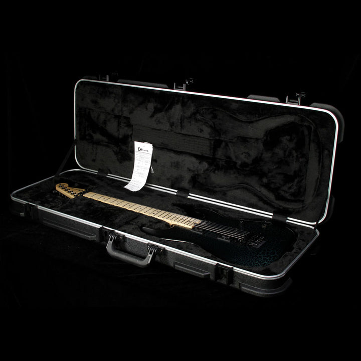 Charvel Custom Shop San Dimas 2H Electric Guitar Textured Crackle Black over Sherwood Green