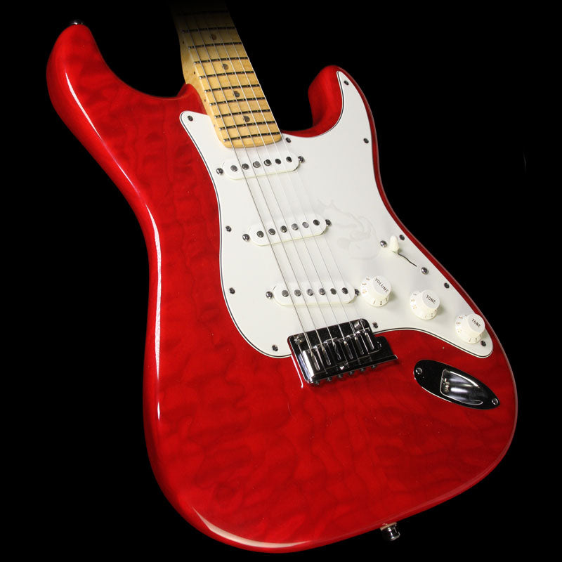 Used 2012 Fender Custom Shop Custom Deluxe Stratocaster Electric Guitar Candy Apple Red — 1
