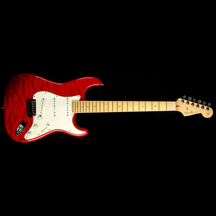 Used 2012 Fender Custom Shop Custom Deluxe Stratocaster Electric Guitar Candy Apple Red