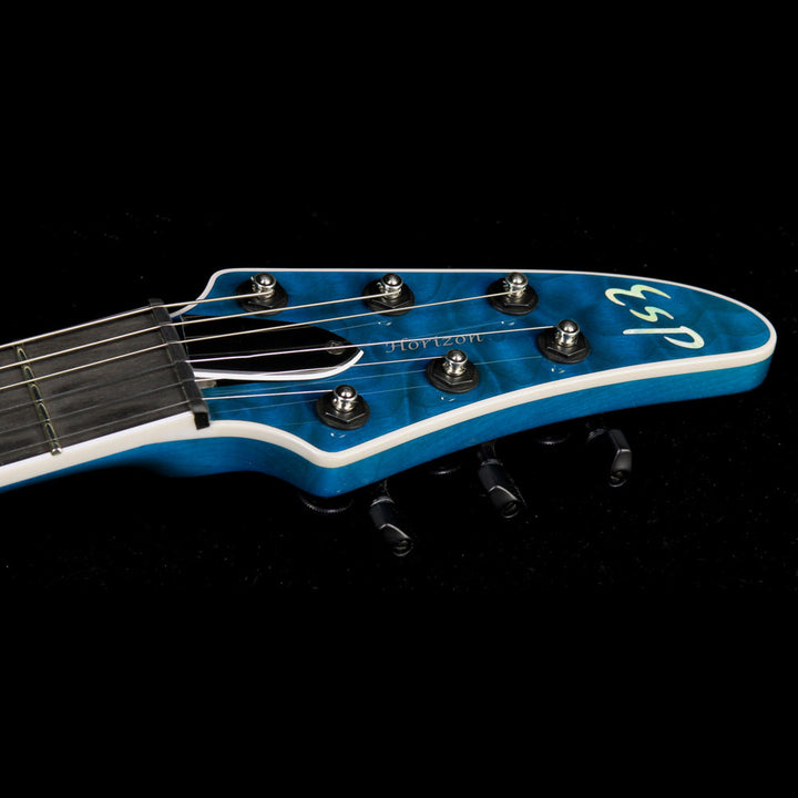Used 2014 ESP USA Horizon Electric Guitar See-Thru Aqua