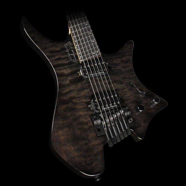 Strandberg Boden OS 6 Tremolo Electric Guitar Black Gloss Quilt Top