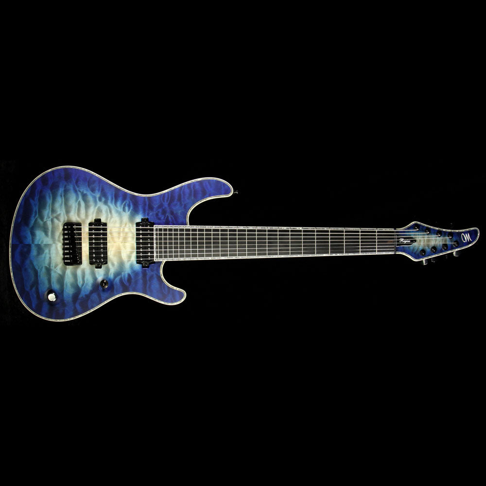 Mayones Regius 8 MM QM 8-String Electric Guitar Blue Burst — 2