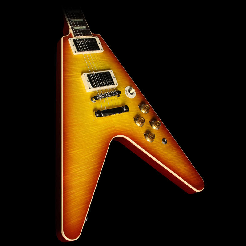 Used 2016 Gibson Custom Shop Flying V Standard Electric Guitar Washed Cherry — 1