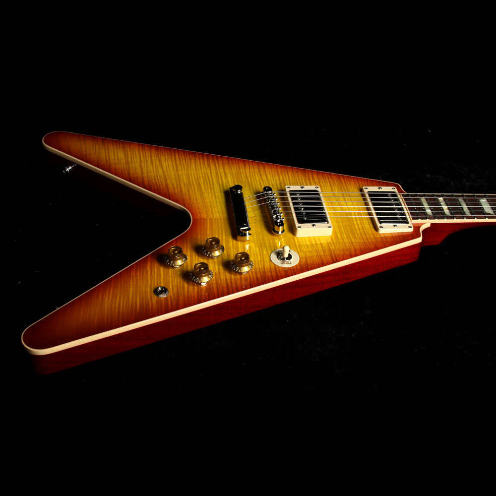 Used 2016 Gibson Custom Shop Flying V Standard Electric Guitar Washed Cherry — 4