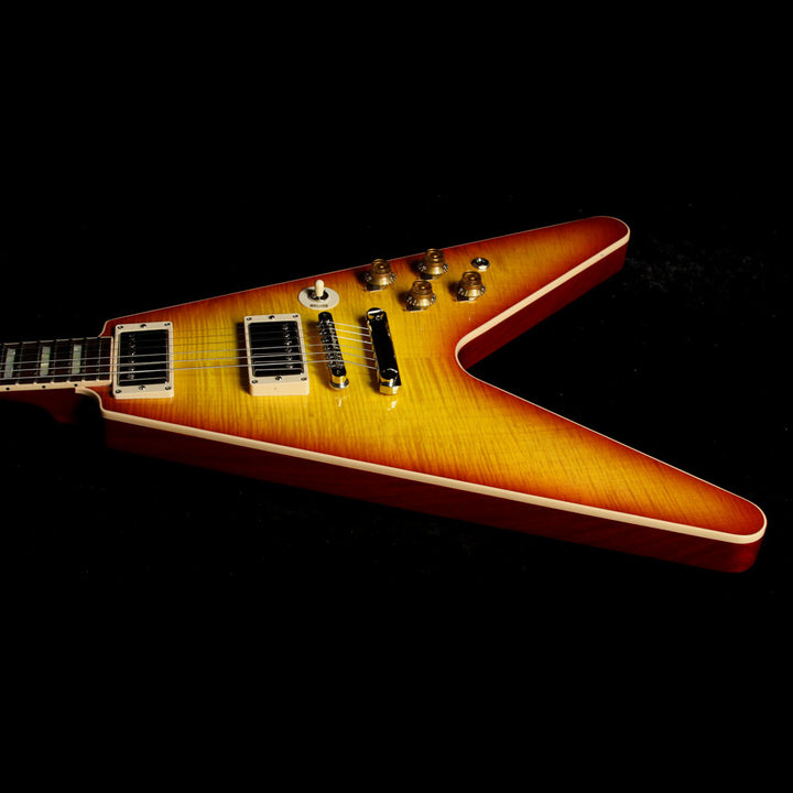 Used 2016 Gibson Custom Shop Flying V Standard Electric Guitar Washed Cherry