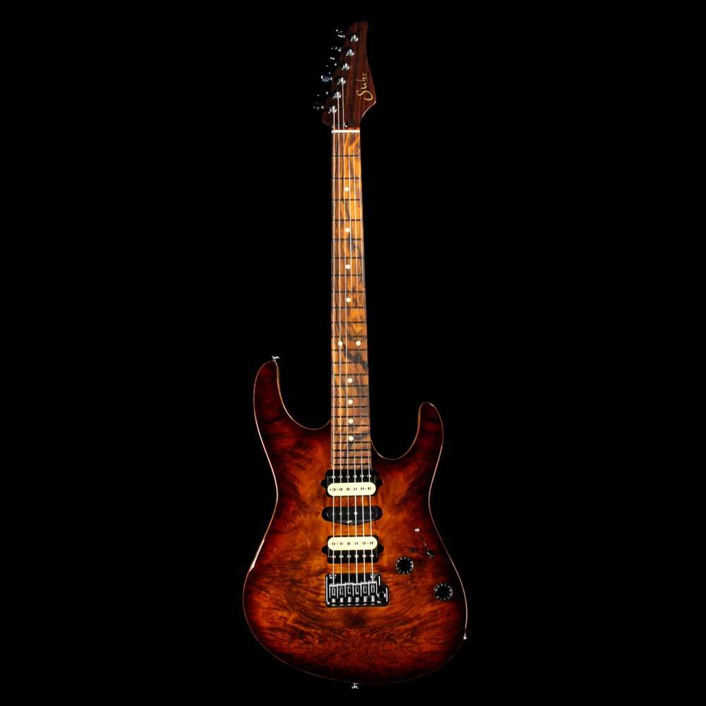 Suhr Modern Waterfall Burl and Black Limba Bengal Burst — 2