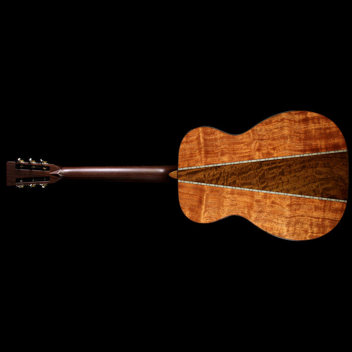 Martin Custom Shop 00-28 Waterfall Bubinga Acoustic Guitar Wedge Back & Rosewood Neck