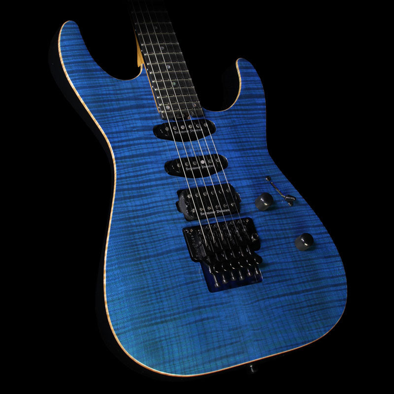 ESP USA M-III Electric Guitar See-Thru Blue — 1