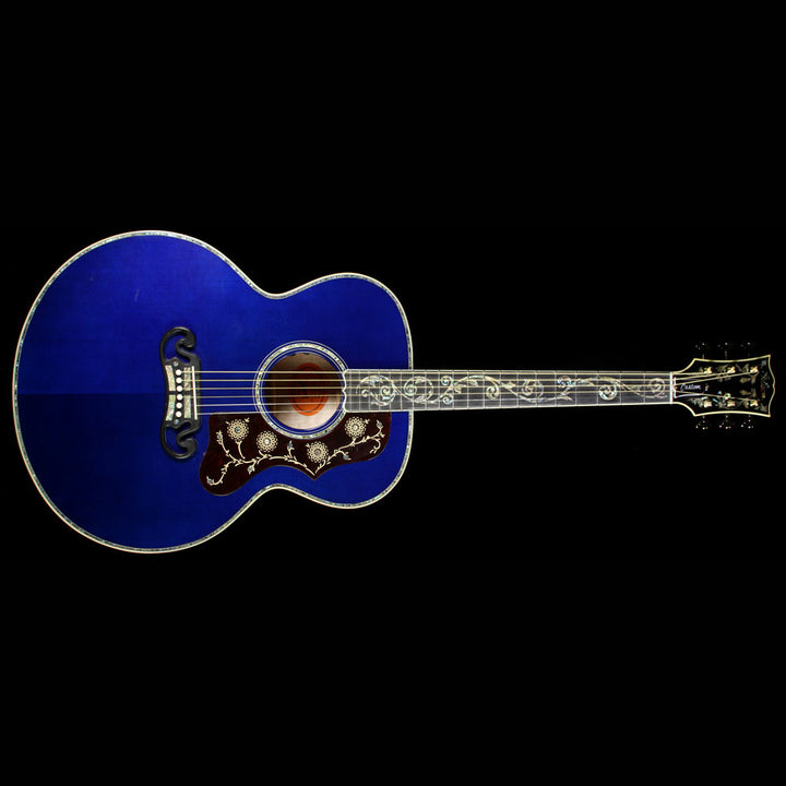 Gibson Montana Limited Edition Quilt Vine SJ-200 Quilt Vine Acoustic Guitar Viper Blue