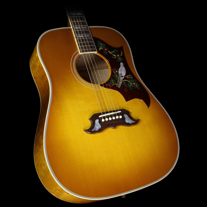 Gibson Montana Limited Edition Quilted Maple Dove Acoustic Guitar Heritage Cherry — 1