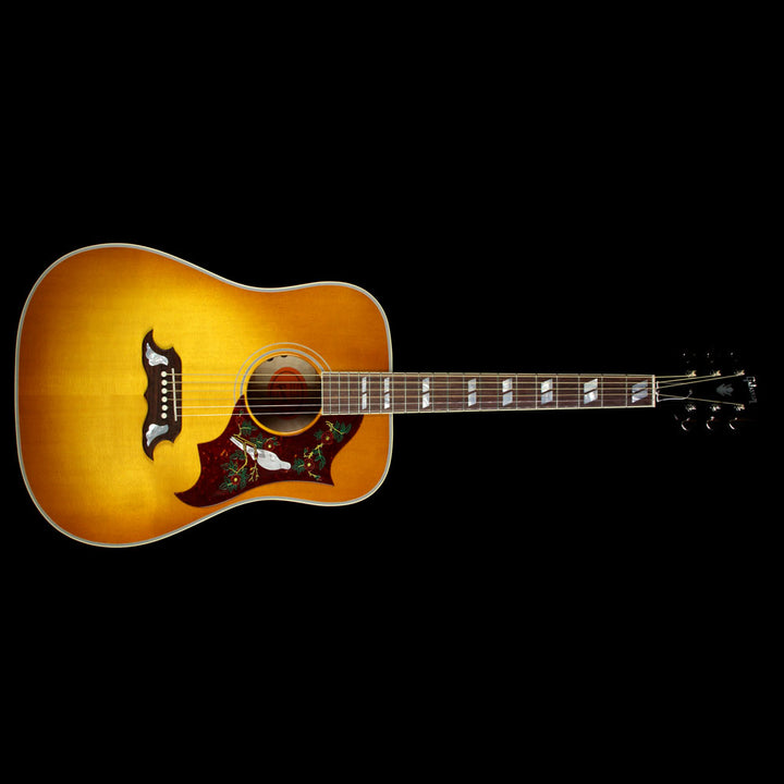 Gibson Montana Limited Edition Quilted Maple Dove Acoustic Guitar Heritage Cherry