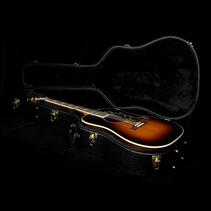Gibson Montana Mystic Rosewood Hummingbird Acoustic Guitar Heritage Sunburst