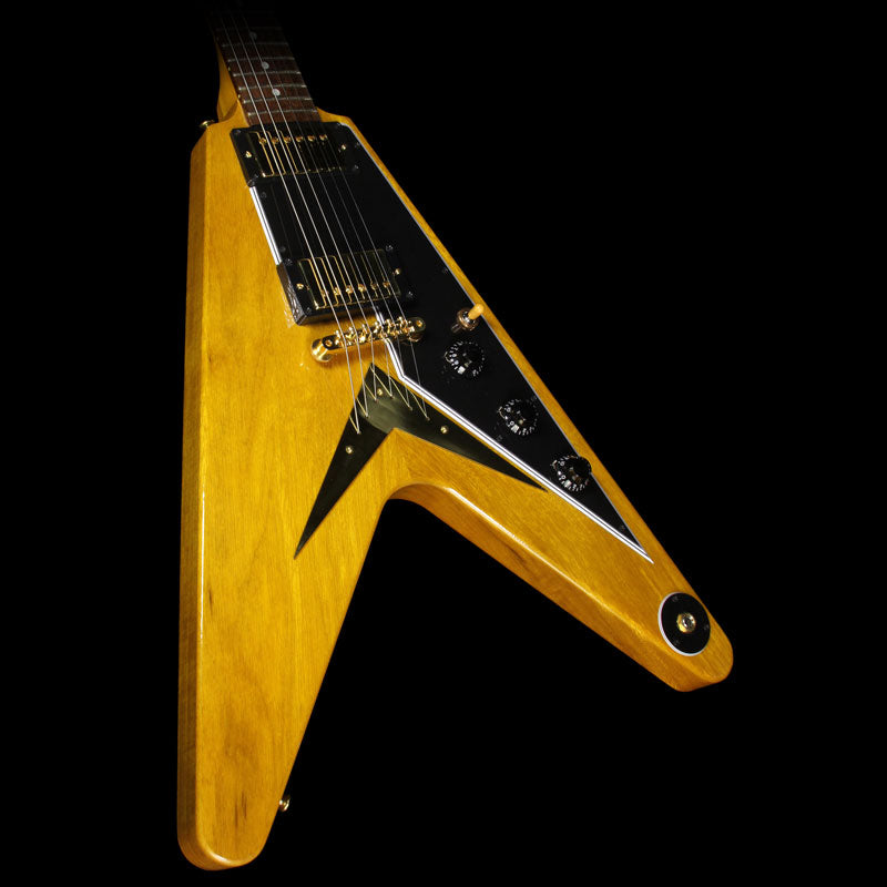 Used 2008 Gibson Custom Shop 50th Anniversary 1958 Flying V Korina Electric Guitar Natural — 1