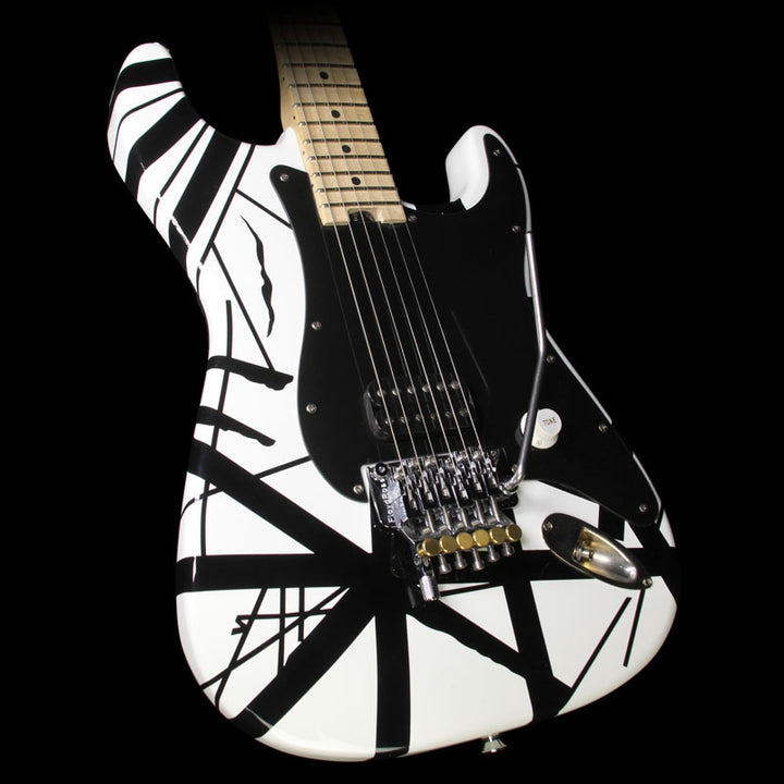 Used EVH Stripe Series Electric Guitar Black with White Stripes