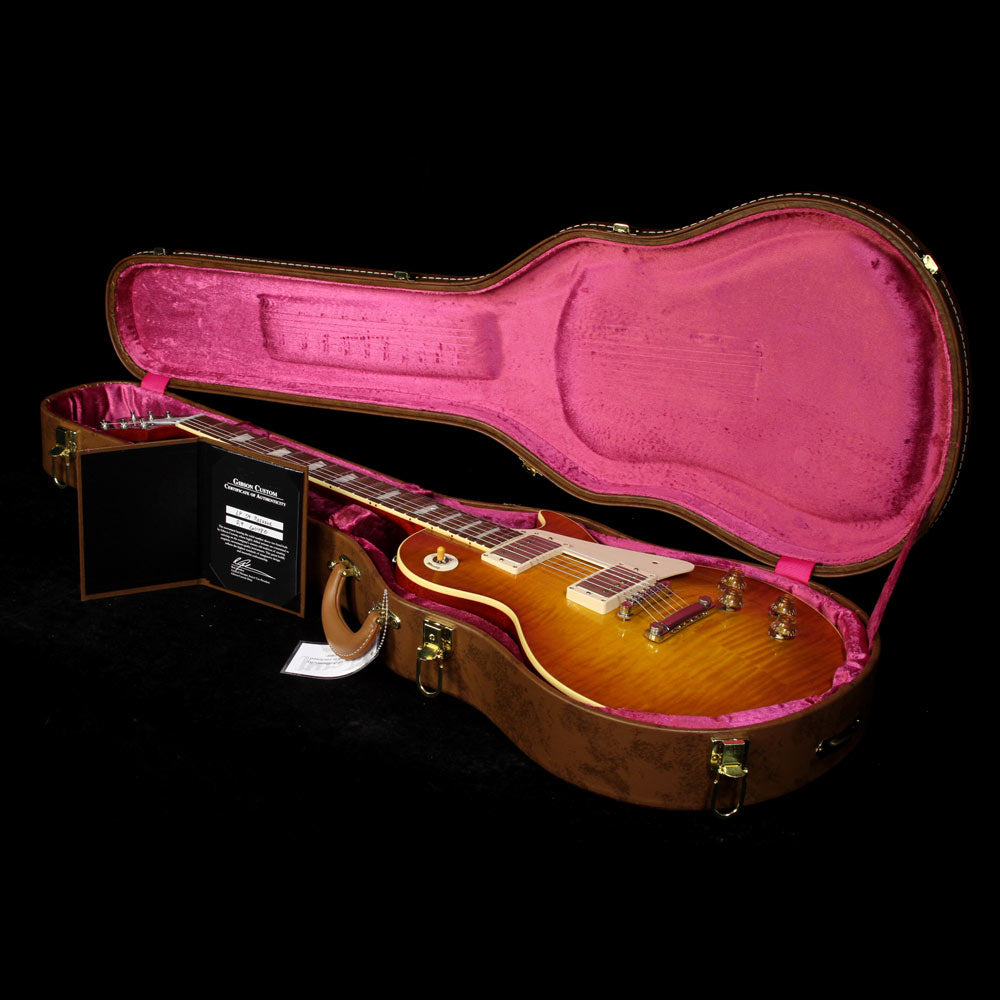 Used Gibson Custom Shop Standard Historic 1959 Les Paul Electric Guitar Sunrise Tea Burst — 6