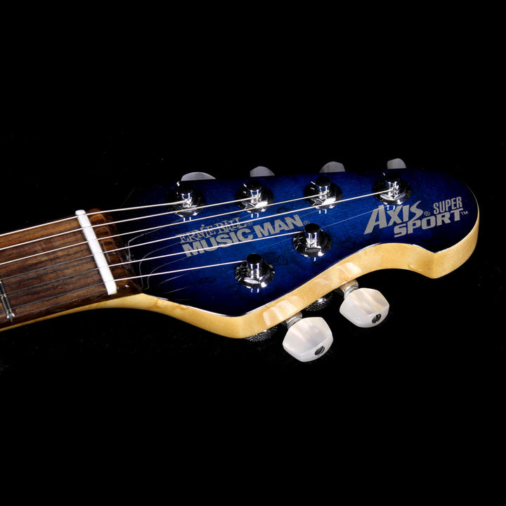 Used Ernie Ball Music Man Axis Super Sport w/ Piezo Electric Guitar Pacific Blue Burst