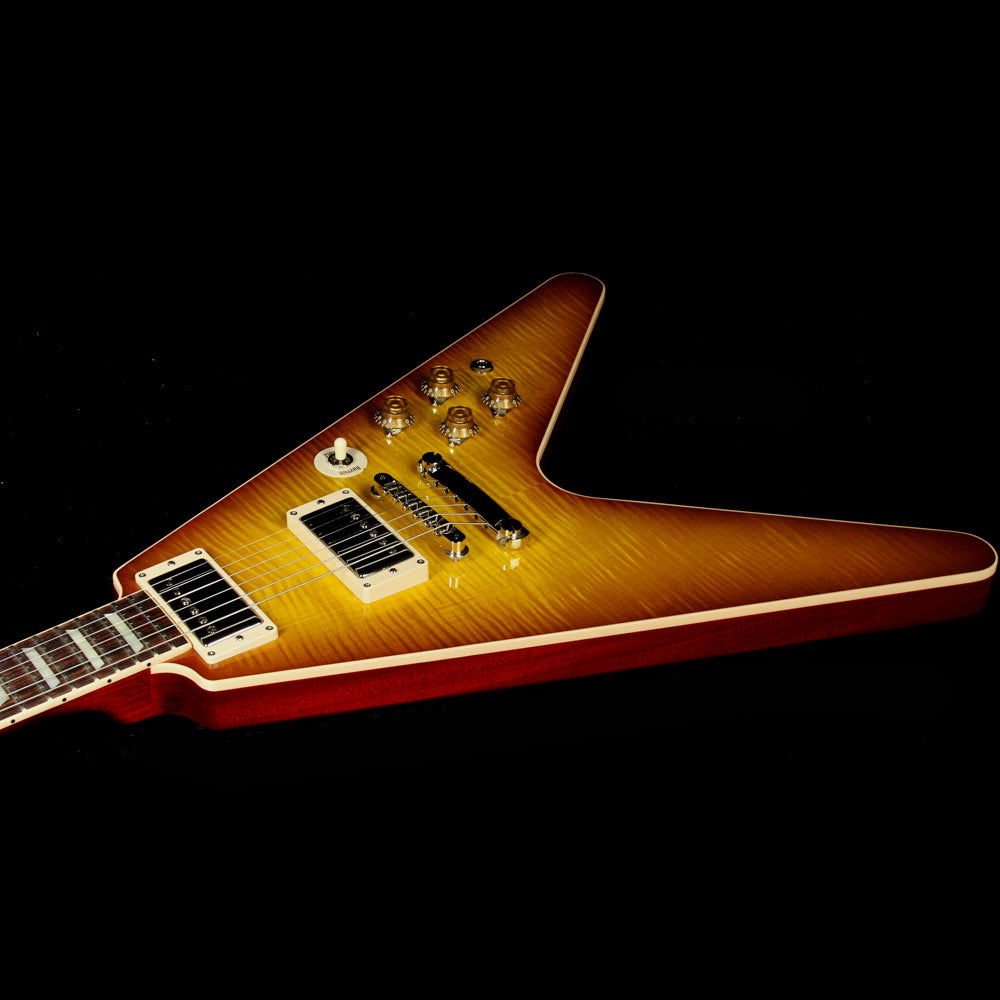 Used Gibson Custom Shop Limited Edition Flying V Standard Electric Guitar Iced Tea — 4
