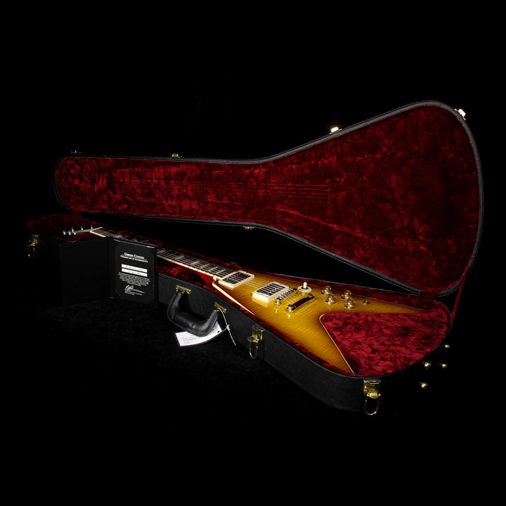 Used Gibson Custom Shop Limited Edition Flying V Standard Electric Guitar Iced Tea