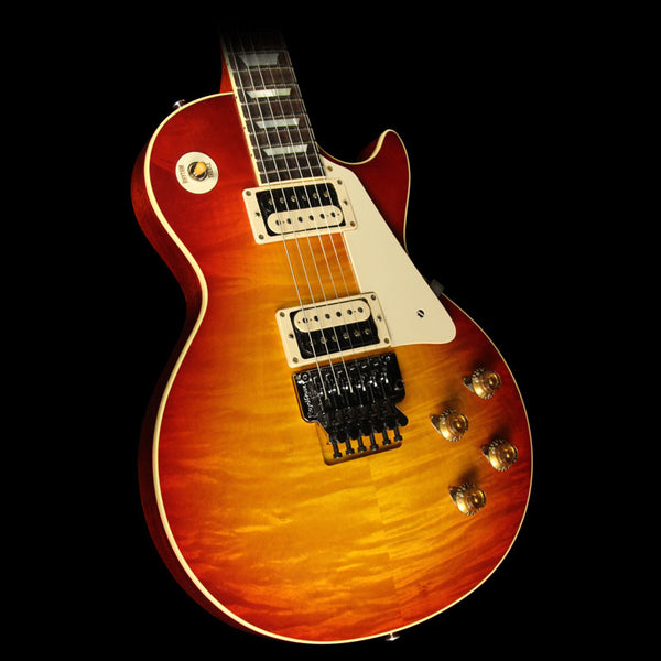 Used 2016 Gibson Custom Shop Standard Historic ContouR8 1958 Les Paul Reissue Electric Guitar Washed Cherry with Floyd Rose