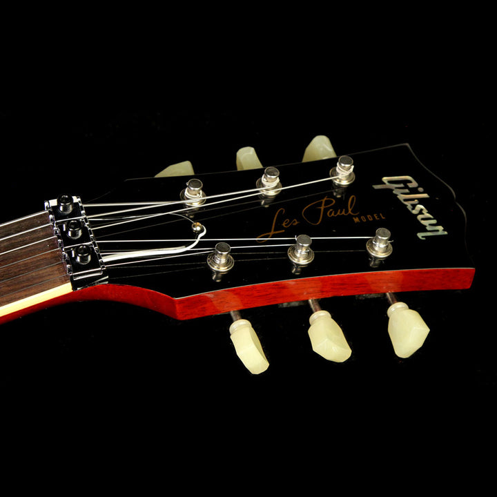 Used 2016 Gibson Custom Shop Standard Historic ContouR8 1958 Les Paul Reissue Electric Guitar Washed Cherry with Floyd Rose