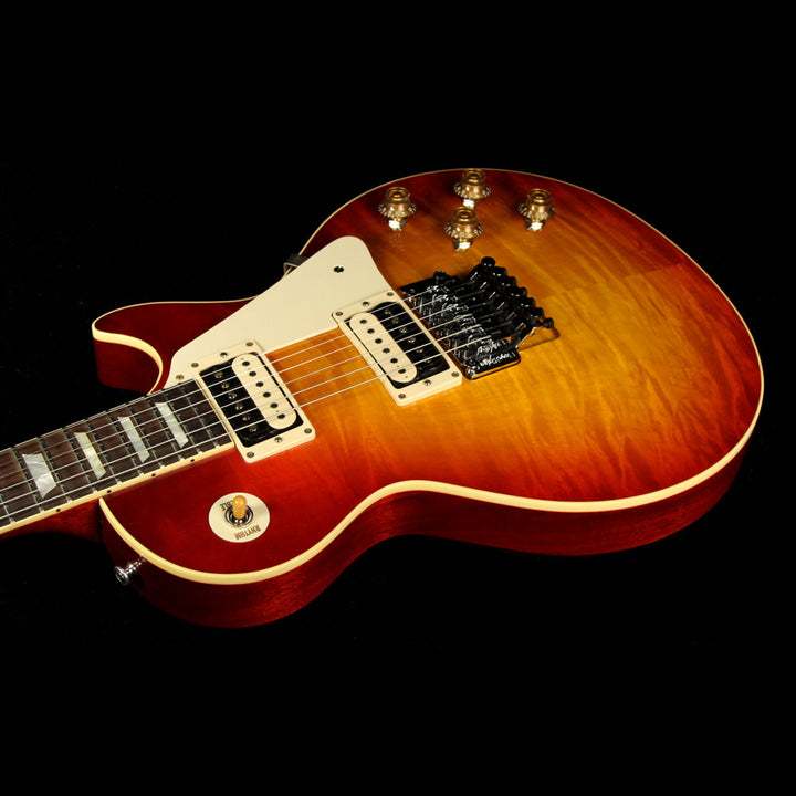 Used 2016 Gibson Custom Shop Standard Historic ContouR8 1958 Les Paul Reissue Electric Guitar Washed Cherry with Floyd Rose