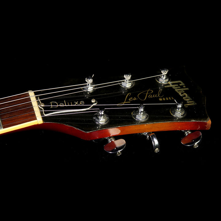 Used 1971 Gibson Les Paul Deluxe Electric Guitar Cherry Sunburst