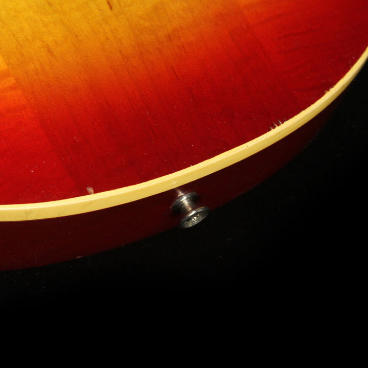 Used 1971 Gibson Les Paul Deluxe Electric Guitar Cherry Sunburst