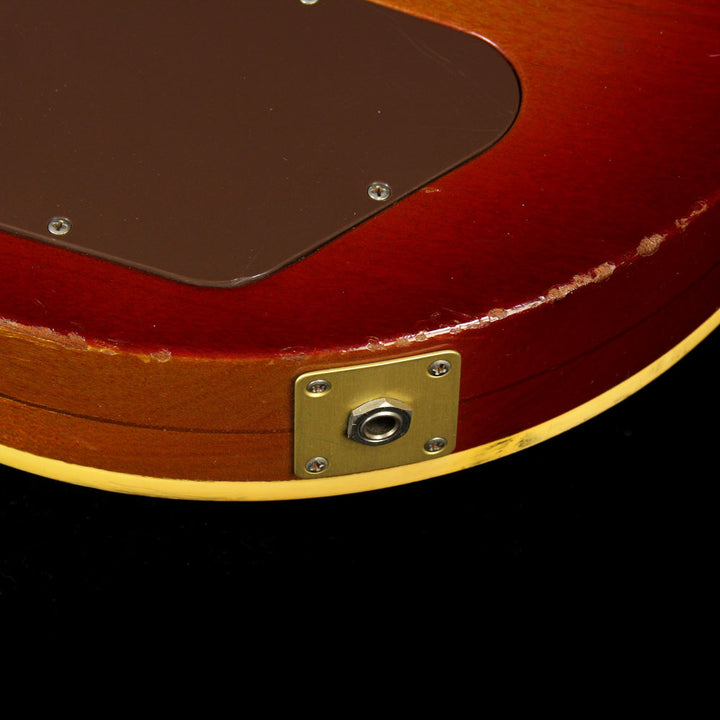 Used 1971 Gibson Les Paul Deluxe Electric Guitar Cherry Sunburst