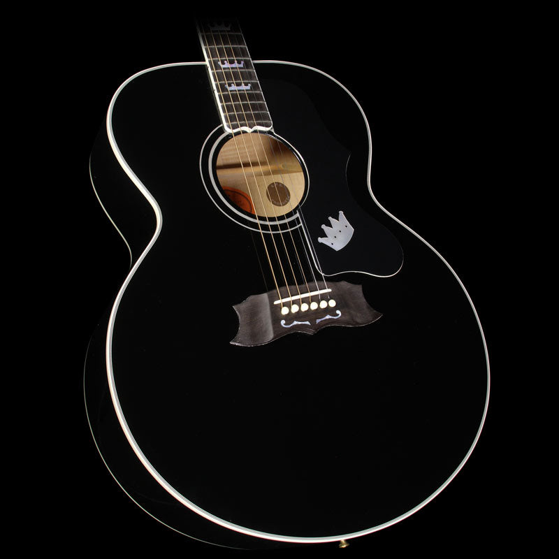 Used 1997 Gibson Elvis Presley The King of Rock J-200 Acoustic Guitar Ebony — 1