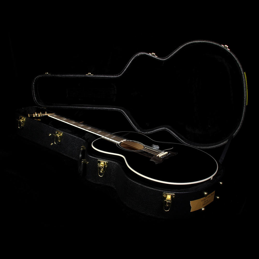 Used 1997 Gibson Elvis Presley The King of Rock J-200 Acoustic Guitar Ebony — 4
