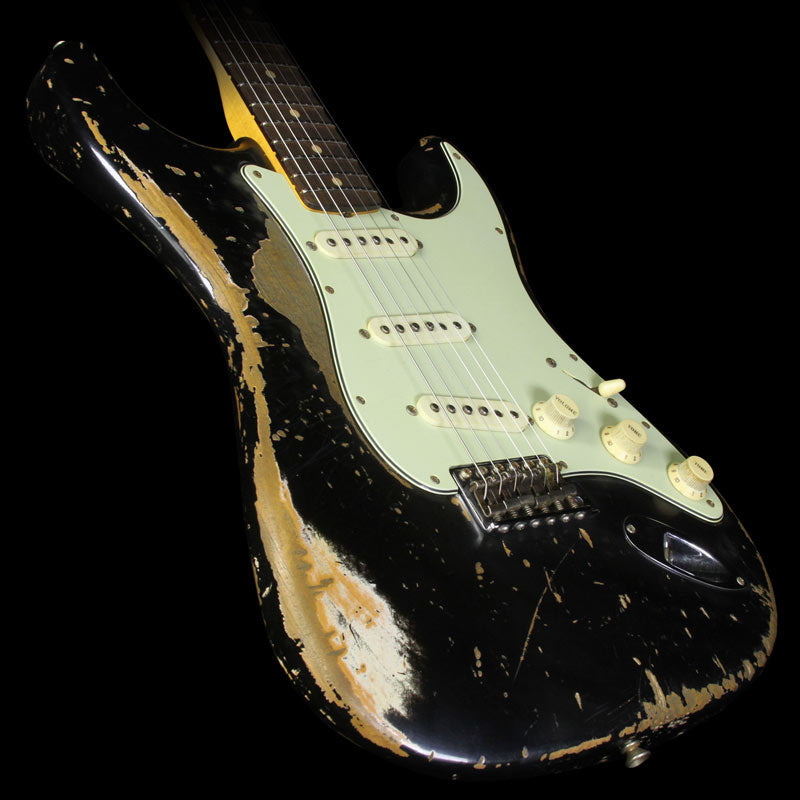 Fender Custom Shop Exclusive Masterbuilt Jason Smith '60 Stratocaster Ultimate Relic Electric Guitar Black — 1