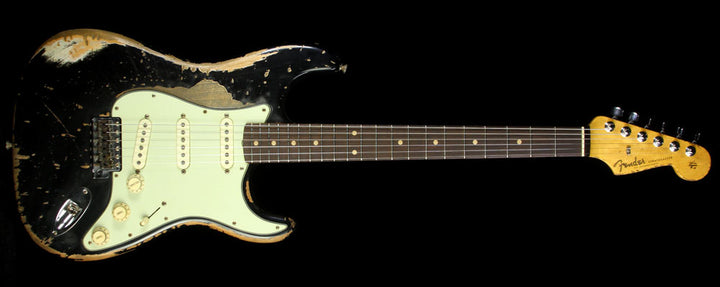 Fender Custom Shop Exclusive Masterbuilt Jason Smith '60 Stratocaster Ultimate Relic Electric Guitar Black